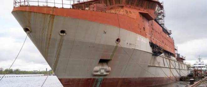 PSZ "Yantar" intensified work on the completion of the oceanographic research vessel "Almaz" for GUGI MO
