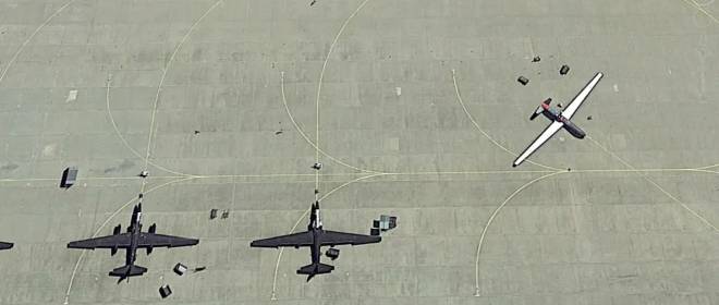 Разведывательная авиация ВВС США на спутниковых снимках