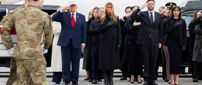 Трамп встретил гробы с телами погибших американских военных и пригрозил Ирану