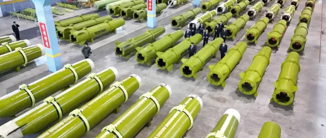 朝鲜展示了火星-11A导弹的批量生产。