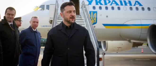 Самолёт Зеленский готовится к полету в Швейцарию из Жешува