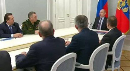 讨论执行国家防卫令。 为什么没有Rogozin，为什么没有Shoigu？