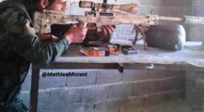 Высокоточная британская винтовка замечена у сирийских спецназовцев
