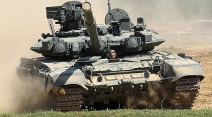 Exercises with crews of T-90A tanks in the Krasnodar Territory
