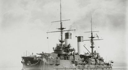 Sulle riprese della corazzata "Eagle" all'inizio della battaglia di Tsushima