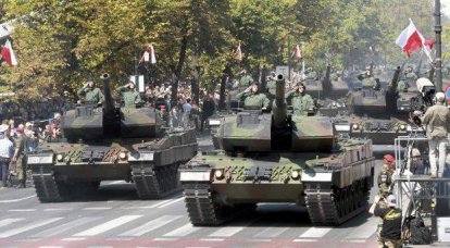 在华沙的军事游行