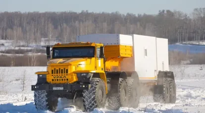 This has never happened before: an Arctic road train from the Ural