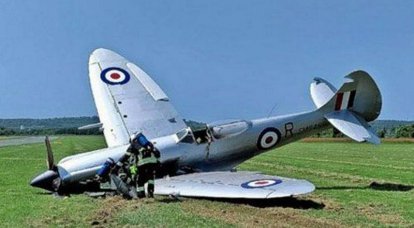 В Германии разбился истребитель времен Второй мировой войны Spitfire