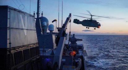 A detachment of ships of the Northern Fleet rescued a French citizen from a yacht in distress in the Atlantic Ocean