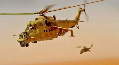 俄罗斯Mi-35对叙利亚美国武装分子进行强力罢工