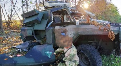 Бывший эстонский бронеавтомобиль Mamba Mk2 EE подбит на Украине