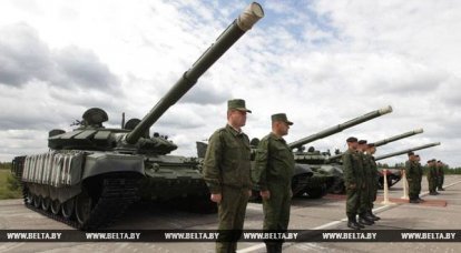 T-72Б3 with "soft armor" transferred to Belarus