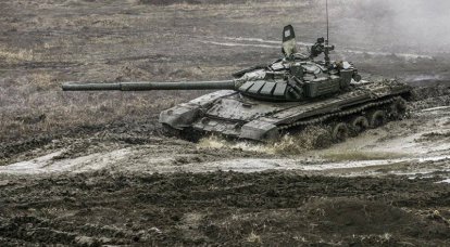 Driving T-72BM tanks (Chechen Republic)