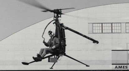Hiller ROE Rotorcycle: сверхлёгкий одноместный вертолёт