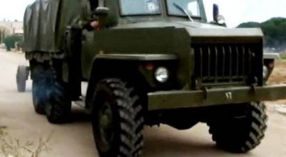 Сирийский спецназ использует бронированные автомобили Урал-4320-31