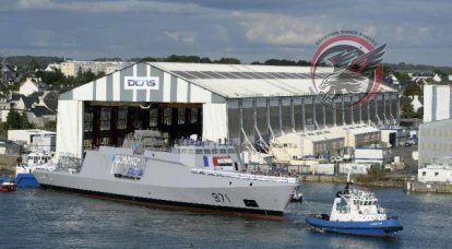 Во Франции спущен на воду первый корвет для ВМС Египта