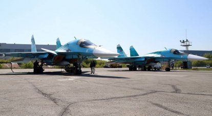 Ett parti nya Su-34 frontlinjebombplan togs i tjänst hos de ryska flygstyrkorna