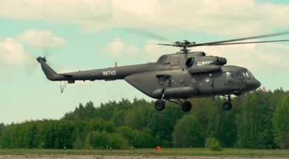 Militer Ukraina menguji helikopter Mi-17 "Afghanistan".