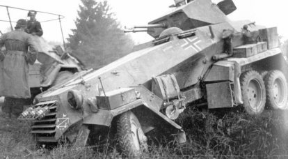 차 세계 대전의 바퀴 장갑 차량. 11의 일부. 독일 무거운 장갑차 Sd.Kfz.231 (6-Rad)