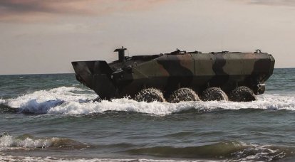 Cuerpo de Marines de los Estados Unidos está probando un carro blindado anfibio