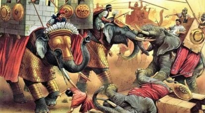 Battle of Rafiya. Lots of elephants and good old phalanxes