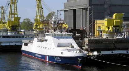 В Петербурге спущен на воду очередной сторожевой корабль для ФСБ
