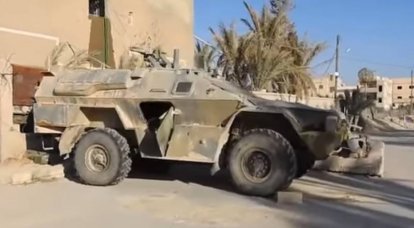 Armored vehicle "Watch" in the hands of terrorists (video)