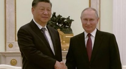 The Kremlin hosts a meeting between the President of Russia and the President of the People's Republic of China, and Beijing's plan for a peaceful settlement of the crisis in Ukraine is being discussed