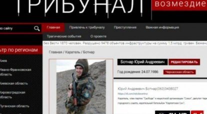 Ukrainian punitive scared by the appearance of the site "Tribunal"