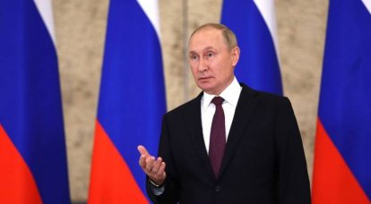Der Präsident der Russischen Föderation – nach Westen: Russland wird bei der Reaktion auf Bedrohungen nicht nur mit gepanzerten Fahrzeugen auskommen