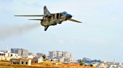 Боевики сбили над Дамаском МиГ-23