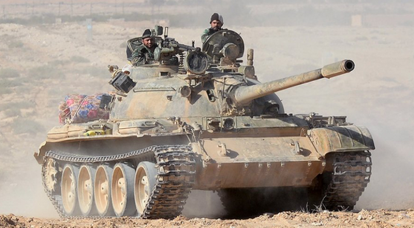 Советские "броненосцы" Т-55МВ перебросили в район Дамаска