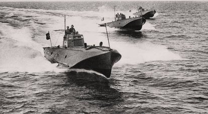 A arma da segunda guerra mundial. Barcos de torpedo