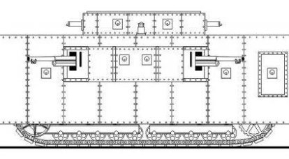 Le projet est un char super lourd 200 tonne Trench Destroyer (USA)