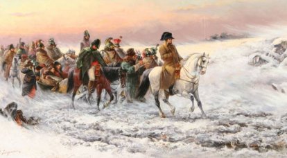 Die Franzosen im November 1812 th in der Nähe von Red. Besiegt, besiegt
