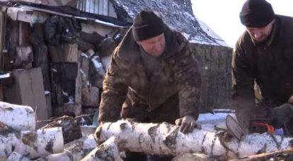 Украинские волонтёры отбирают дрова у местных жителей для обогрева ВСУ