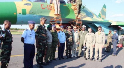 Первые истребители Су-30К в Анголе