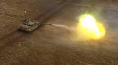 Flawless shooting from the Belarusian T-72B hit the video