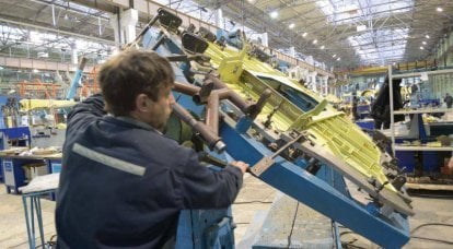 The production process of the Su-34 fighter