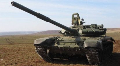 Combat use of the tank T-72