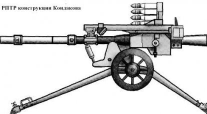 37-mm arma automática sem recuo Kondakova. URSS 30
