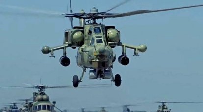 Mi-28攻击直升机在Korenovsk附近坠毁