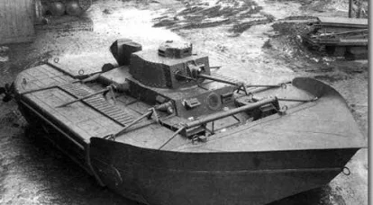 Ingenieros checos al servicio de la Wehrmacht, tanques anfibios.