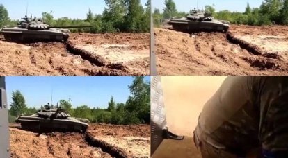 "Espero que ele esteja brincando ..." - uma foto do T-72 será lembrada por um longo tempo pelo vídeo das filmagens