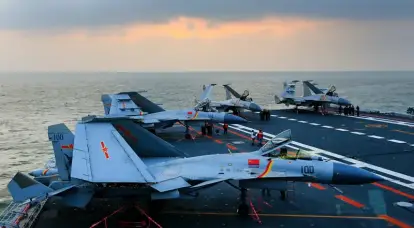 Caças baseados em porta-aviões chineses