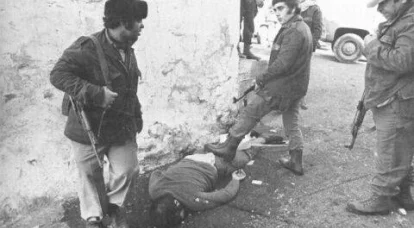 Das Massaker an den libanesischen Christen in der Stadt Damur (1976-Jahr) durch Islamisten der PLO Yasser Arafat