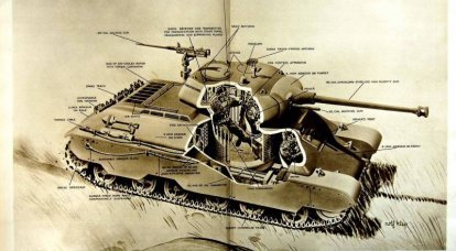 Perfekter Panzer 1950 des Jahres. Version des Life International Magazins