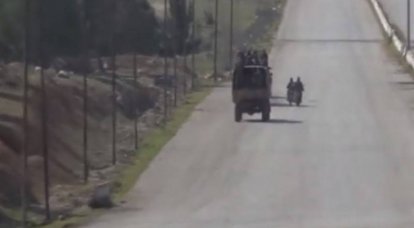 Turcos bloquearam um trecho da rodovia liberada M-5 Damasco - Alepo