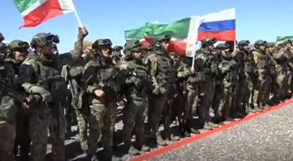 Le bataillon Yug-Akhmat et un détachement de volontaires sont partis de l'aéroport de Grozny vers la zone d'opération spéciale