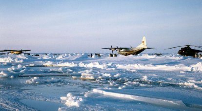 In the Arctic, a temporary airfield is being prepared for transport aviation.